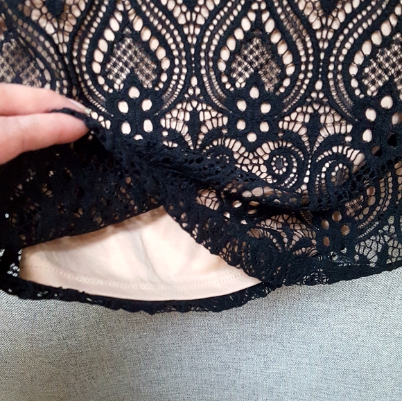 Mystic Sheer Black Lace Dress EUC Sz Sm - Picture 4 of 8